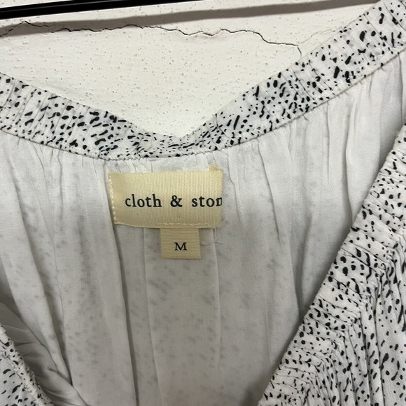 Cloth and Stone Speckled Off the Shoulder Dress Womens Size Medium Lightweight - Picture 5 of 6